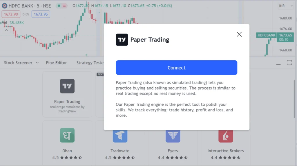 TradingView Paper Trading
